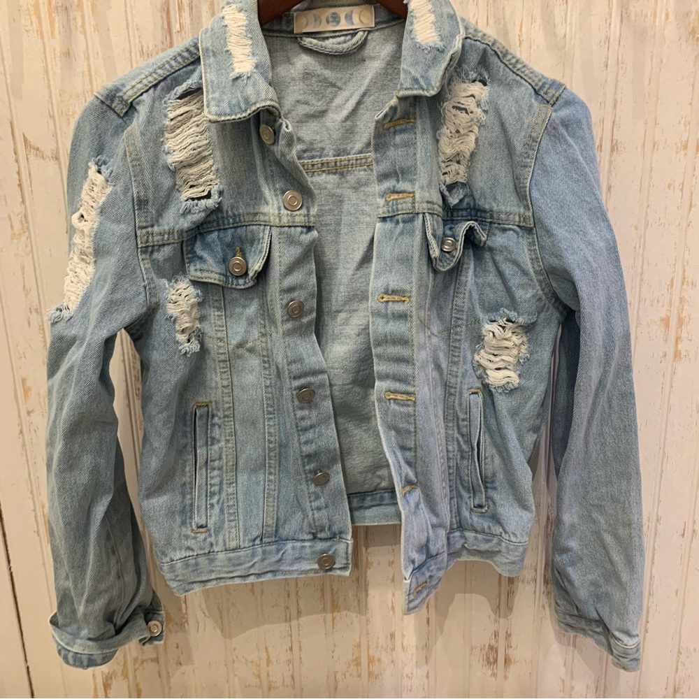 Distressed Denim Jacket